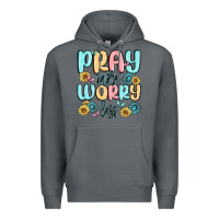 Rock pray more worry less Premium Hoodie - MaliasSmallBusiness