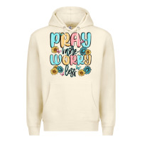 Sandshell pray more worry less Premium Hoodie - MaliasSmallBusiness