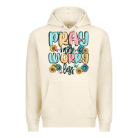 Tofu pray more worry less Premium Hoodie - MaliasSmallBusiness