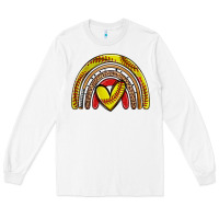White softball rainbow Long Sleeve Tee - Zillion Design Studio