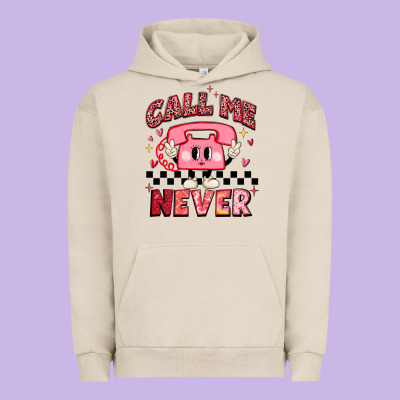 Call Me Never Urban Hoodie Designed By Maliassmallbusiness