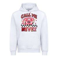 White call me never Urban Hoodie - MaliasSmallBusiness