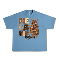 Pebble Blue melanin christmas with christmas tree Urban Heavy Tee - MaliasSmallBusiness