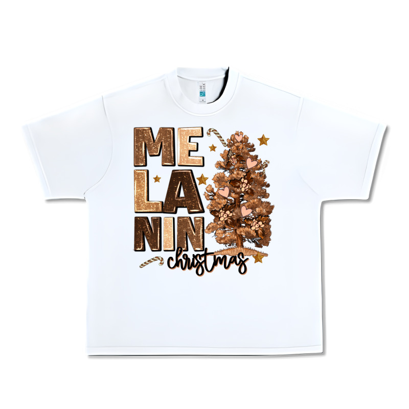 Melanin Christmas With Christmas Tree Urban Heavy Tee by MaliasSmallBusiness | Teevron