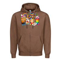Chestnut pride coffee cups Zipper Hoodie - Zillion Design Studio
