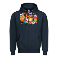 Navy pride coffee cups Zipper Hoodie - Zillion Design Studio