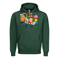 Sports Green pride coffee cups Zipper Hoodie - Zillion Design Studio