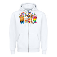 White pride coffee cups Zipper Hoodie - Zillion Design Studio