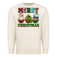 Sandshell merry christmas with cupcakes Premium Sweatshirt - AdoDesignShop