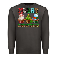 Smoke merry christmas with cupcakes Premium Sweatshirt - AdoDesignShop