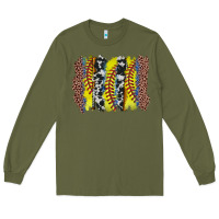 Army Green softball brushstroke Long Sleeve Tee - Zillion Design Studio