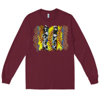 Burgundy softball brushstroke Long Sleeve Tee - Zillion Design Studio