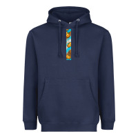 Navy fall pumpkin Heavyweight Hoodie - BundleAndBundleShop