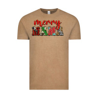 Vintage Coffee Christmas merry mama Vintage Tee - BarkalooDesign
