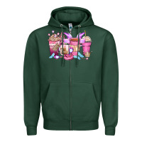 Sports Green princess coffee cups Zipper Hoodie - Zillion Design Studio