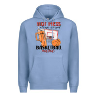 Colony Blue hot mess always stressed basketball mama Premium Hoodie - MaliasSmallBusiness