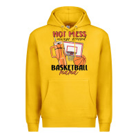 Lemon hot mess always stressed basketball mama Premium Hoodie - MaliasSmallBusiness