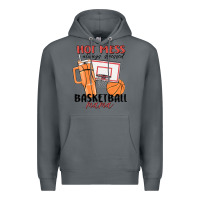 Rock hot mess always stressed basketball mama Premium Hoodie - MaliasSmallBusiness