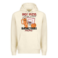 Sandshell hot mess always stressed basketball mama Premium Hoodie - MaliasSmallBusiness