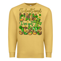Antique Gold I don't need luck I've got Jesus Premium Sweatshirt - Jasminsmagicworld