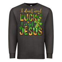 Smoke I don't need luck I've got Jesus Premium Sweatshirt - Jasminsmagicworld