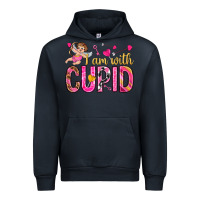 Navy i am with cupid Urban Hoodie - NancyCooperArtShop