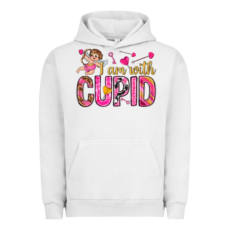 I Am With Cupid Urban Hoodie by NancyCooperArtShop | Teevron