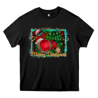 Black merry Christmas teacher Heavy Core Tee - CowhideDigitalArt