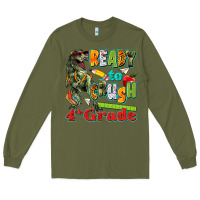 Army Green ready to crush fourth grade Long Sleeve Tee - texasbilliewilder