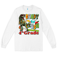 White ready to crush fourth grade Long Sleeve Tee - texasbilliewilder