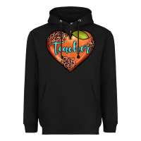 Black teacher heart Heavyweight Hoodie - JahusDesignShop