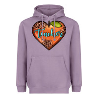 Lavender teacher heart Heavyweight Hoodie - JahusDesignShop