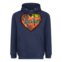 Navy teacher heart Heavyweight Hoodie - JahusDesignShop