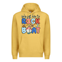 Antique Gold were just here to rock the boat Premium Hoodie - MaliasSmallBusiness