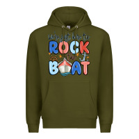 Army Green were just here to rock the boat Premium Hoodie - MaliasSmallBusiness