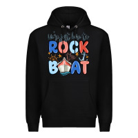 Black were just here to rock the boat Premium Hoodie - MaliasSmallBusiness
