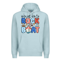 Blue Mist were just here to rock the boat Premium Hoodie - MaliasSmallBusiness
