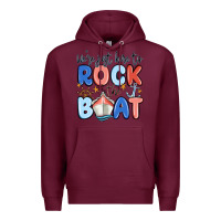 Burgundy were just here to rock the boat Premium Hoodie - MaliasSmallBusiness