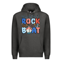 Charcoal Heather were just here to rock the boat Premium Hoodie - MaliasSmallBusiness