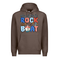 Coffee were just here to rock the boat Premium Hoodie - MaliasSmallBusiness