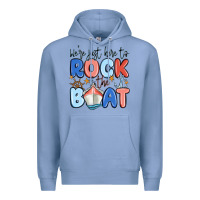 Colony Blue were just here to rock the boat Premium Hoodie - MaliasSmallBusiness