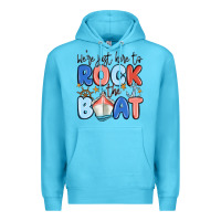 Ocean Blue were just here to rock the boat Premium Hoodie - MaliasSmallBusiness