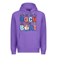 Purple were just here to rock the boat Premium Hoodie - MaliasSmallBusiness