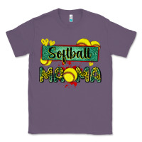 Lavender softball mama with leopard Classic Tee - Zillion Design Studio