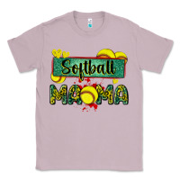 Lilac softball mama with leopard Classic Tee - Zillion Design Studio