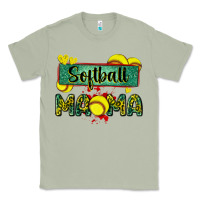 Matcha softball mama with leopard Classic Tee - Zillion Design Studio