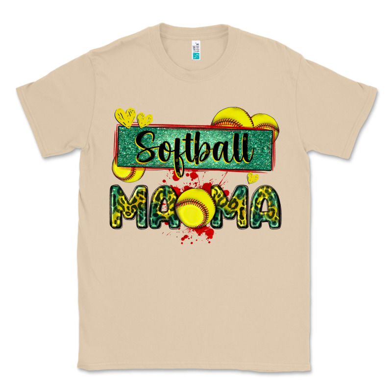 Softball Mama With Leopard Classic Tee by Zillion Design Studio | Teevron