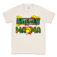Natural softball mama with leopard Classic Tee - Zillion Design Studio