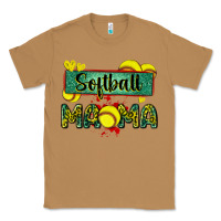 Toasted Coconut softball mama with leopard Classic Tee - Zillion Design Studio