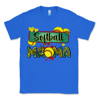 True Royal softball mama with leopard Classic Tee - Zillion Design Studio